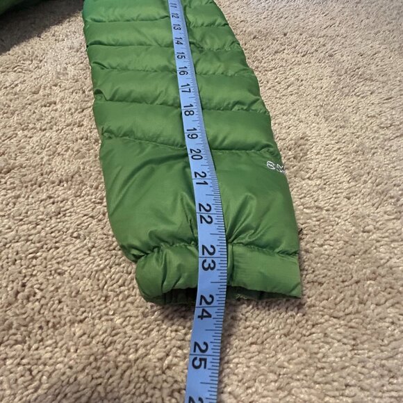 LL Bean Puffy Ski Jacket Green, Nylon Shell & Lining Zip Pockets Size Reg XS - Picture 9 of 16